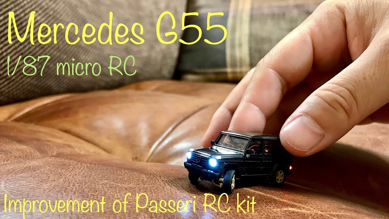 1/87 micro RC - Mercedes G55 (Improvement of Passeri RC kit)