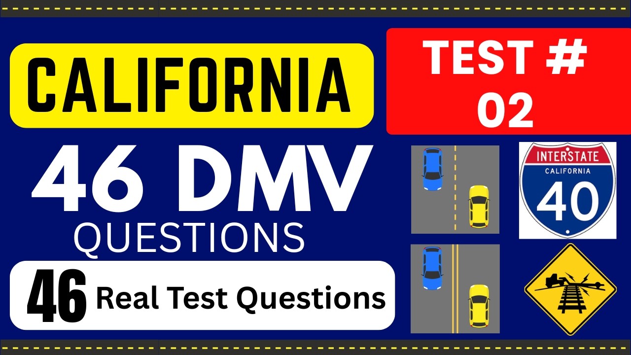 24 February 2026 | Real California DMV Written Test 2026 | 46 Real Test Questions | Car Permit Test