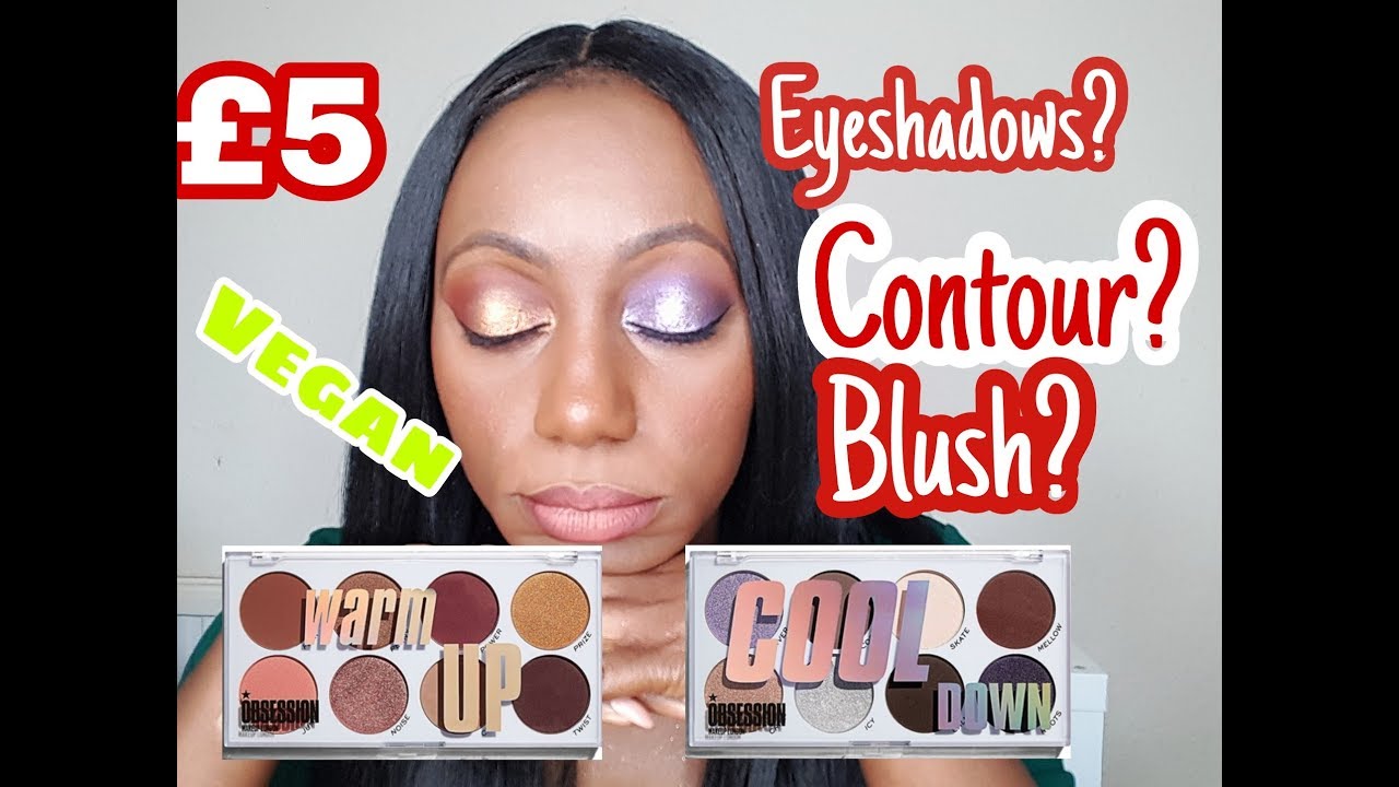 Makeup Obsession Cool Down & Warm Up Palette Review|swatches| Dark skin
