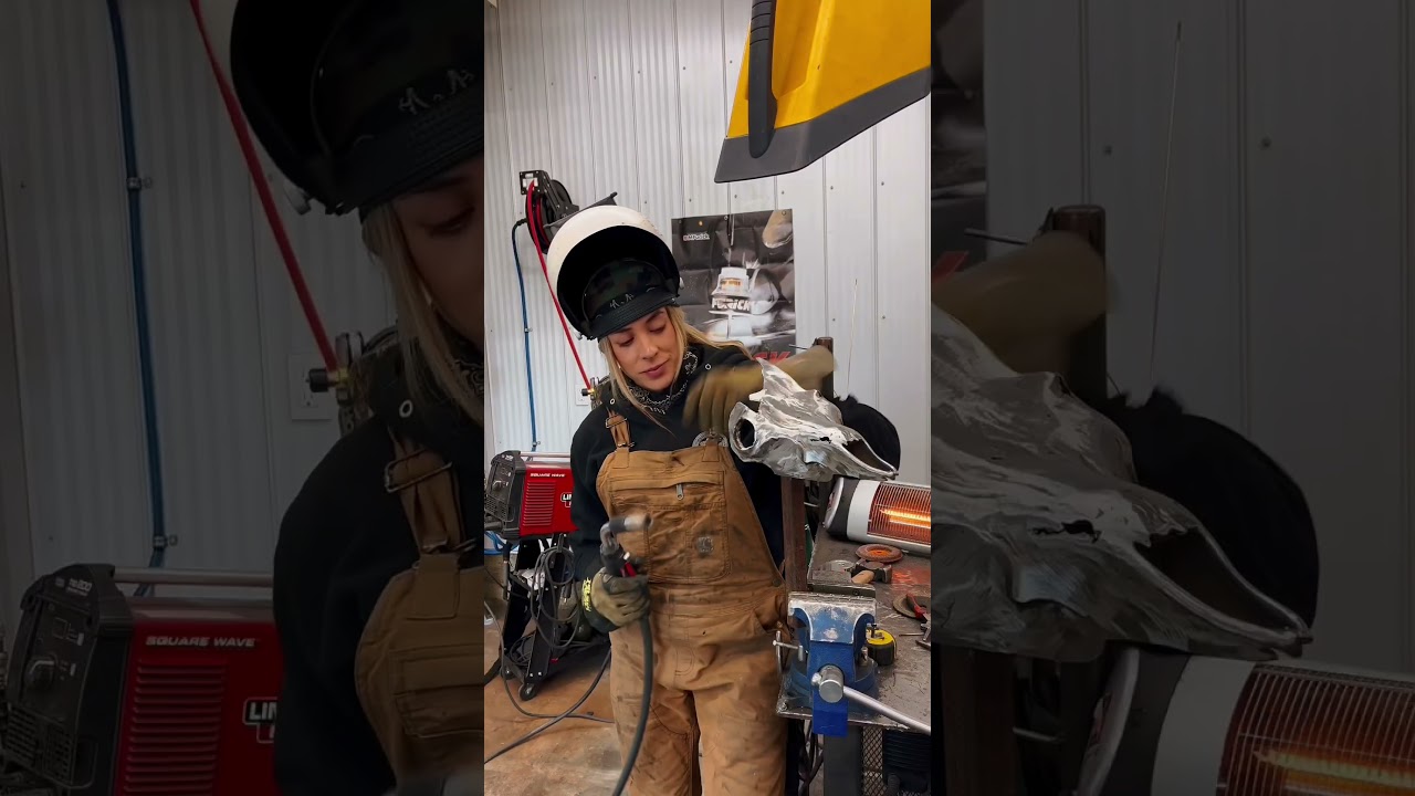 WELDING A METAL SHEEP SKULL: Part 1 #metalart #metalsculpture #bighornsheep #art #welding #weldart