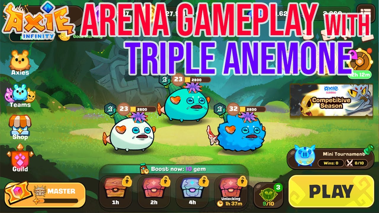LET'S CLIMB THE LEADERBOARD WITH TRIPLE ANEMONE | Axie Infinity Classic 2025 #axieinfinity #prox