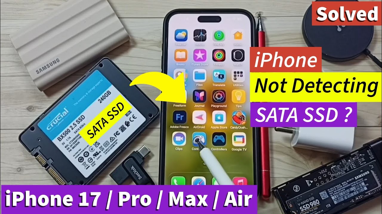 Как исправить ошибку &laquo;iPhone не обнаруживает SATA SSD&raquo; | iPhone 17, iPhone 17 Pro Max и iPhone Air