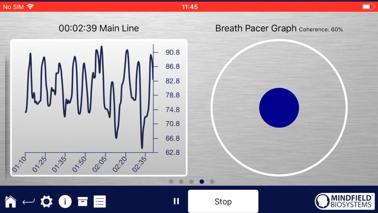 Explaining the eSense Pulse app for HRV biofeedback in English