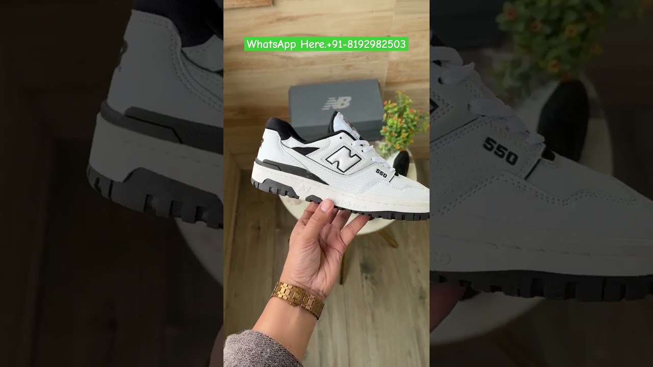 New Balance 550 WHITE BLACK OREOFirst Copy Shoes India
