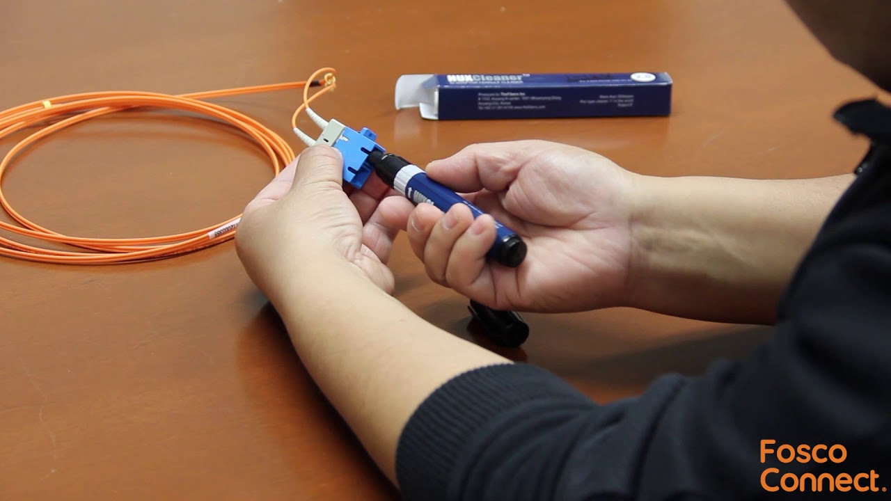 How to clean SC, ST, FC connectors with Hux cleaner pen (HUXCLEANER2_5)?