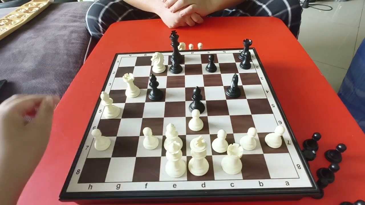 Checkmating my dad as I won in chess ♟️♟️♟️♟️♟️
