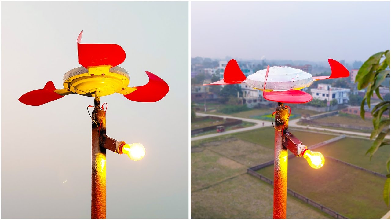 I Make Free Energy Source from Old Ceiling Fan!