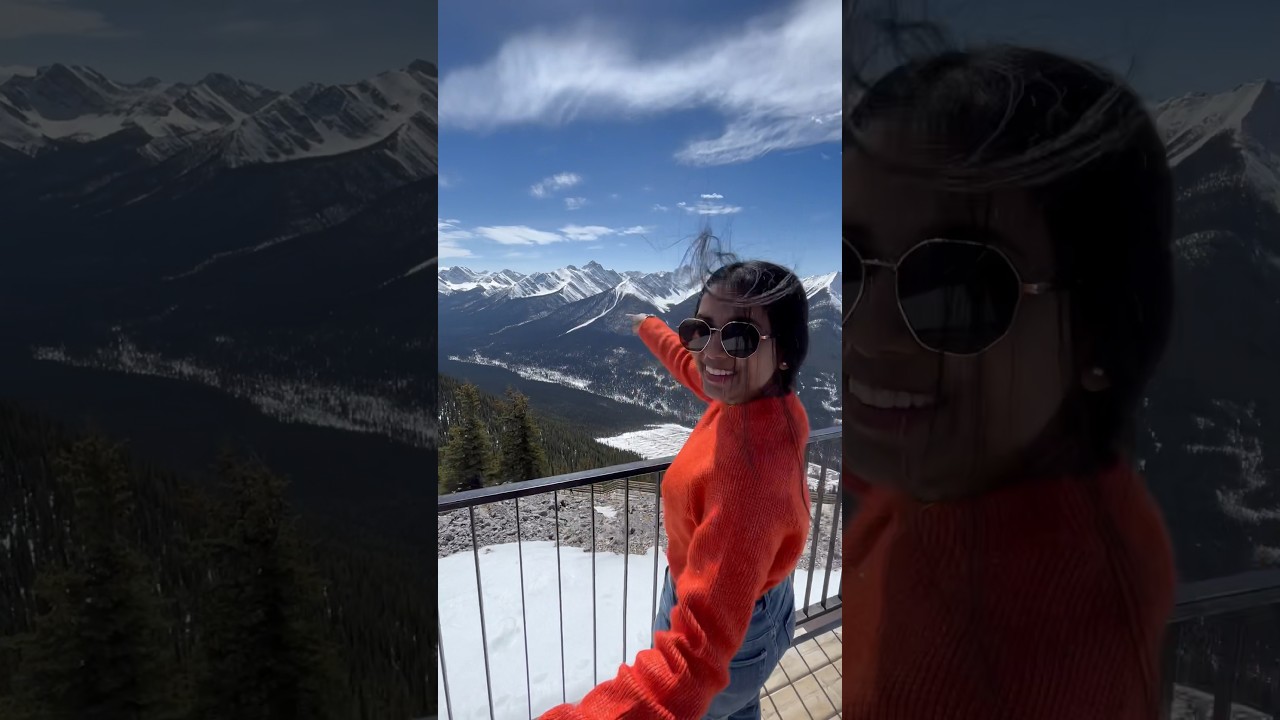 Mesmerizing view🏔️ #banffgondola #banffcanada #canadavlogs #canadamalayalamvlog #alberta #banff