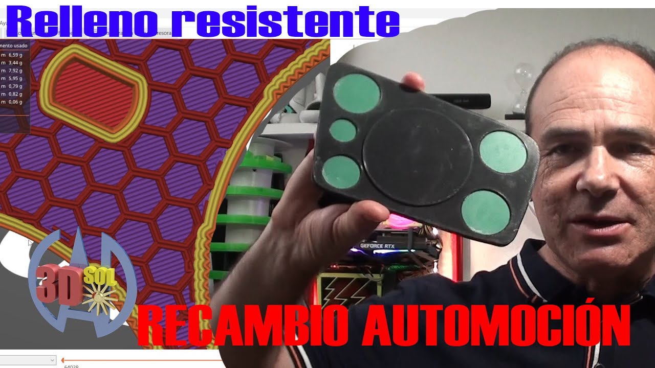 Impresión 3D: el relleno más resistente 😀 para tus proyectos recambios automoción