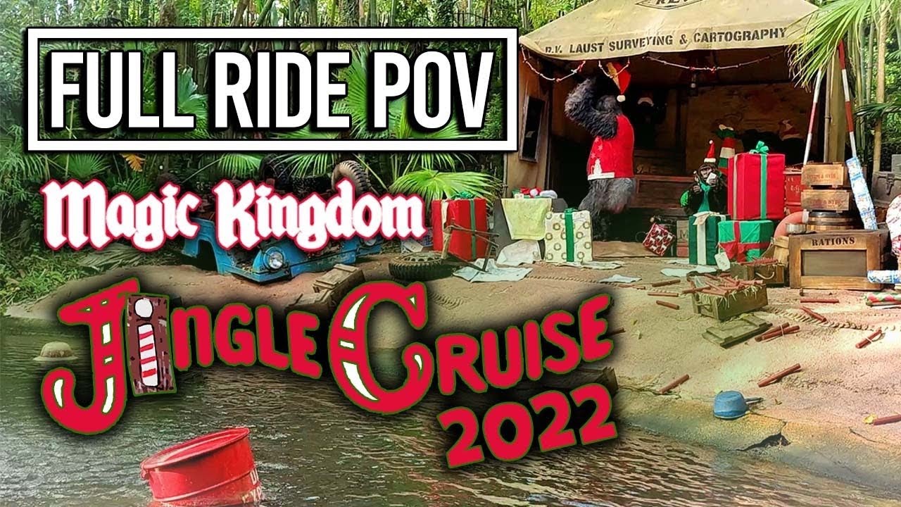 Jingle Cruise 2022 POV Ride - Jungle Cruise Holiday Overlay at Magic Kingdom