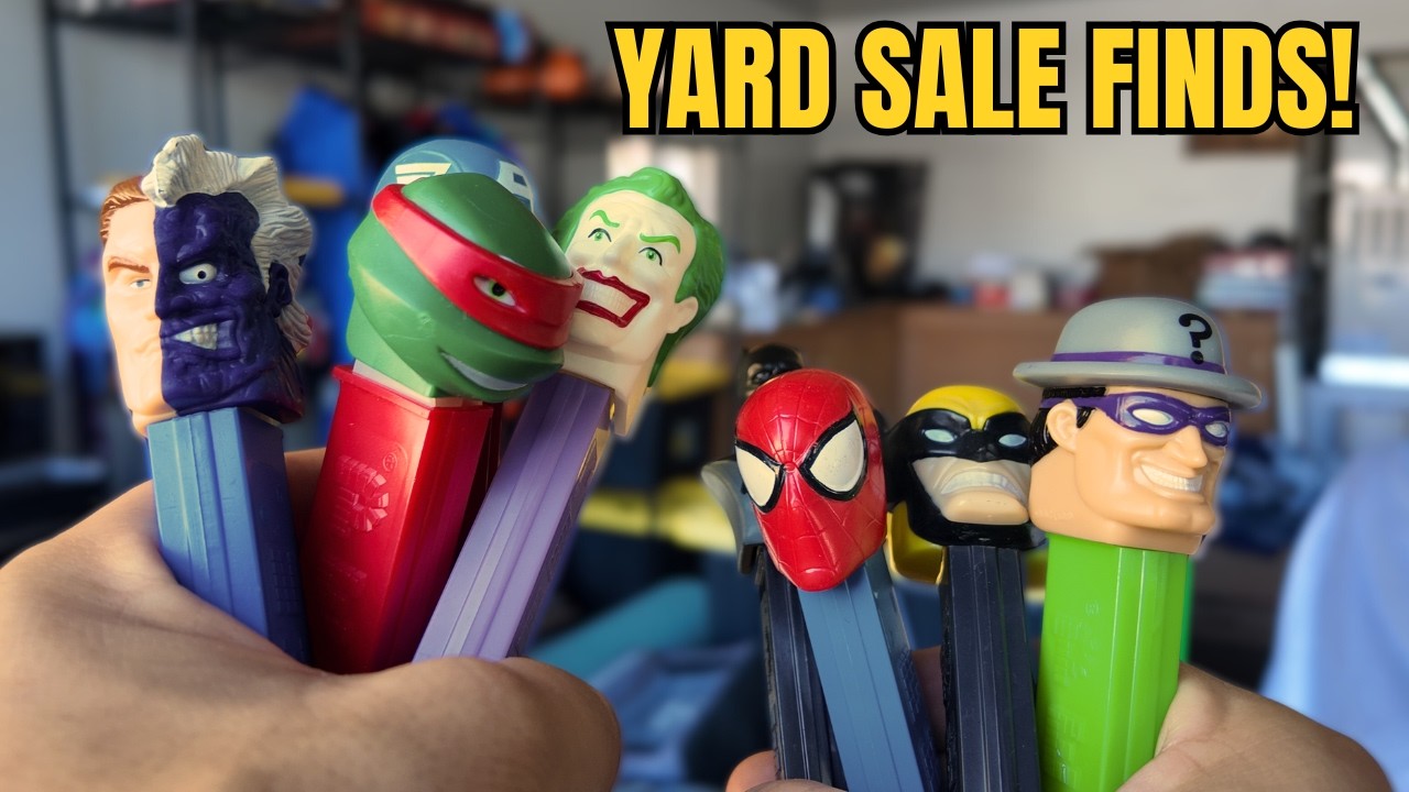 Garage Sale Treasure Hunt! PEZ, Disney & Hot Wheels Finds