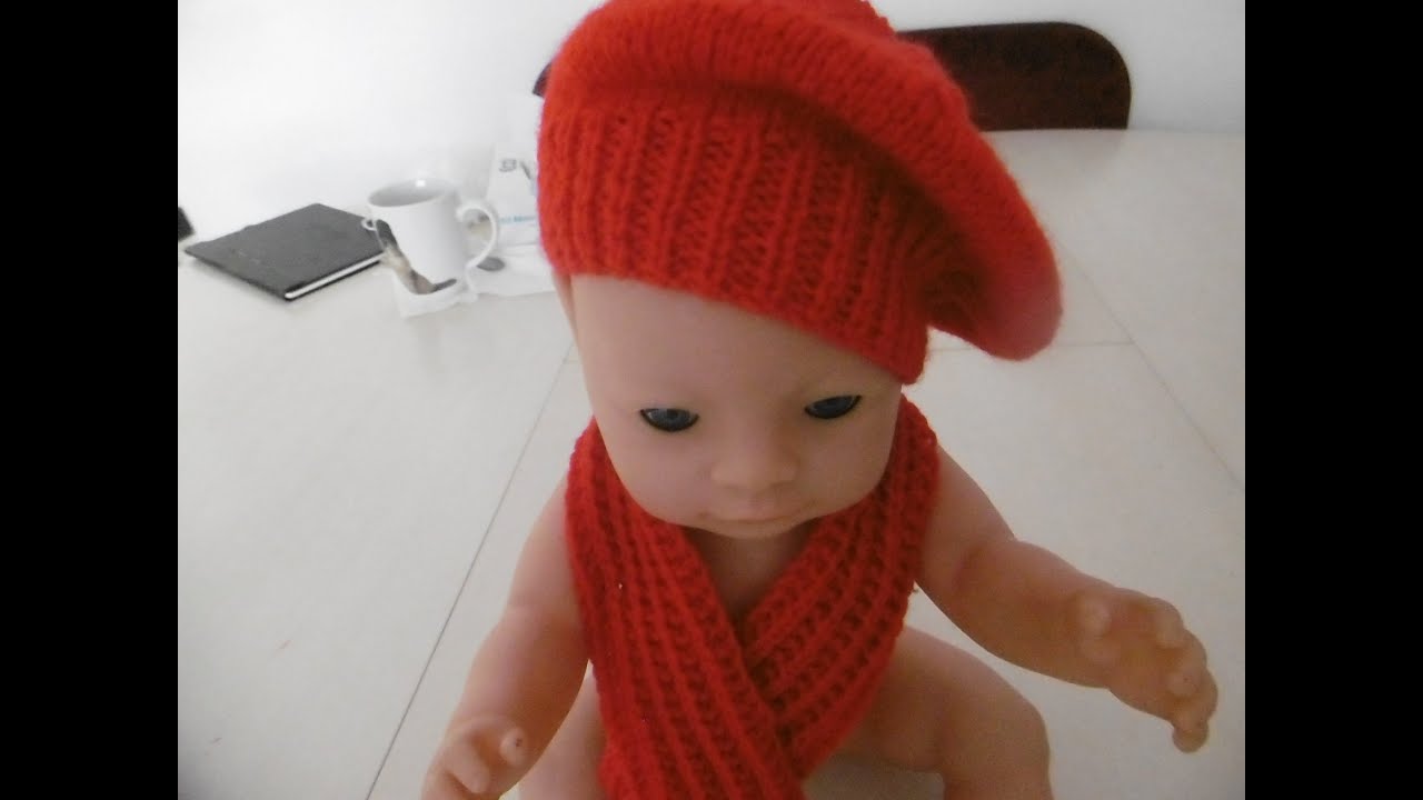 petit beret pour baby born ( explication )