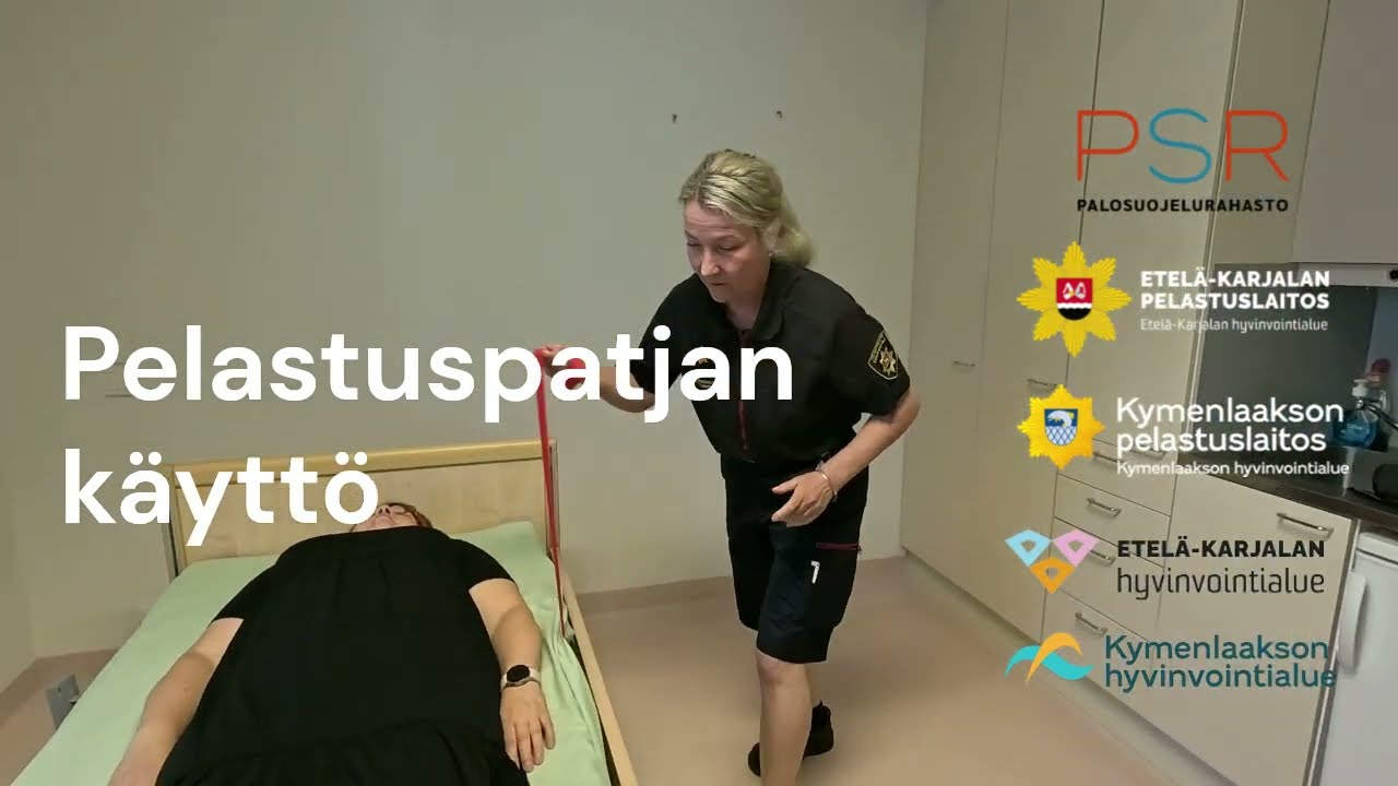 Pelastuspatjan petaus ja käyttö