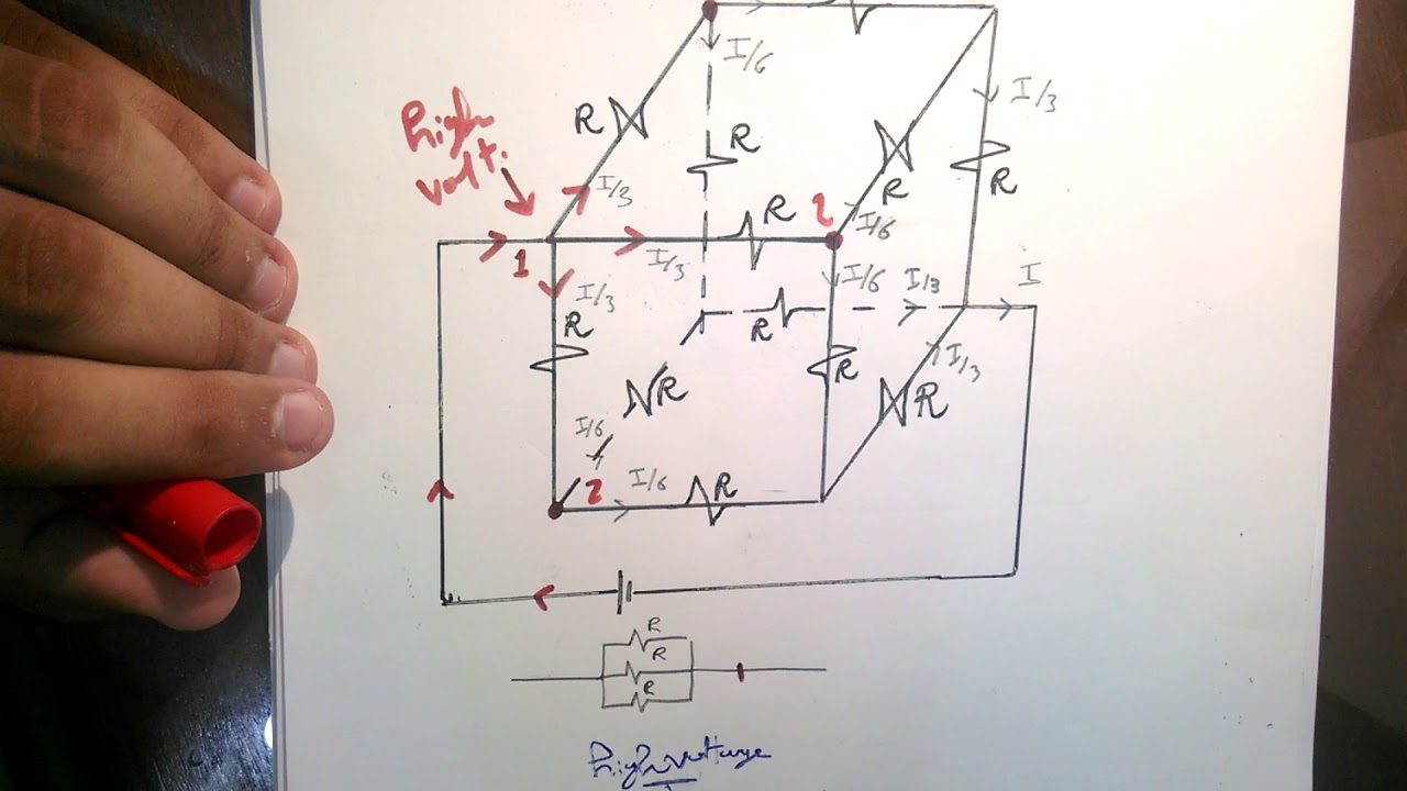 cube of resistors مكعب المقاومات
