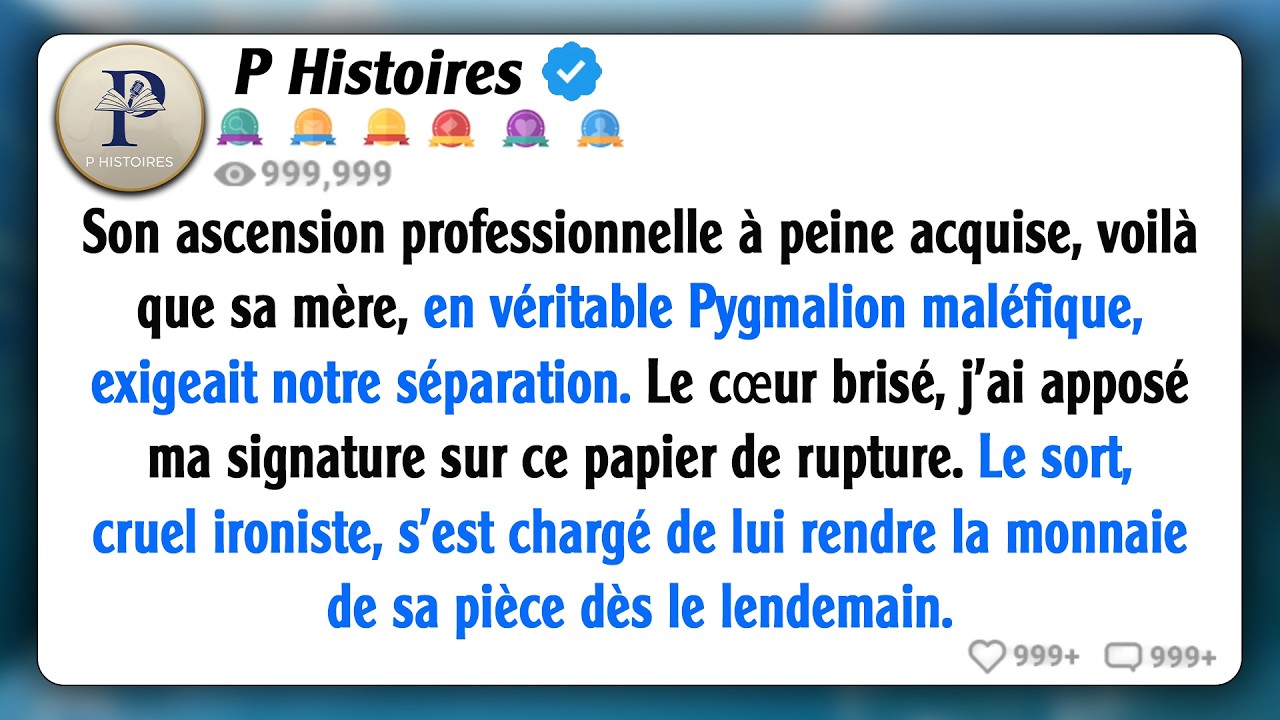 Mon mari a été promu et sa mère l'a poussé à divorcer. J'ai signé les papiers immédiatement, et dès