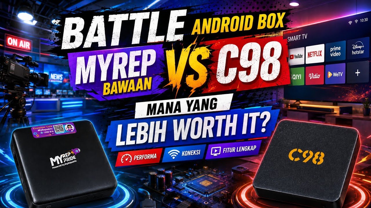 Nyobain Beli! Android Box. Bagus mana YGDS C98 vs MyRepublic DV8910