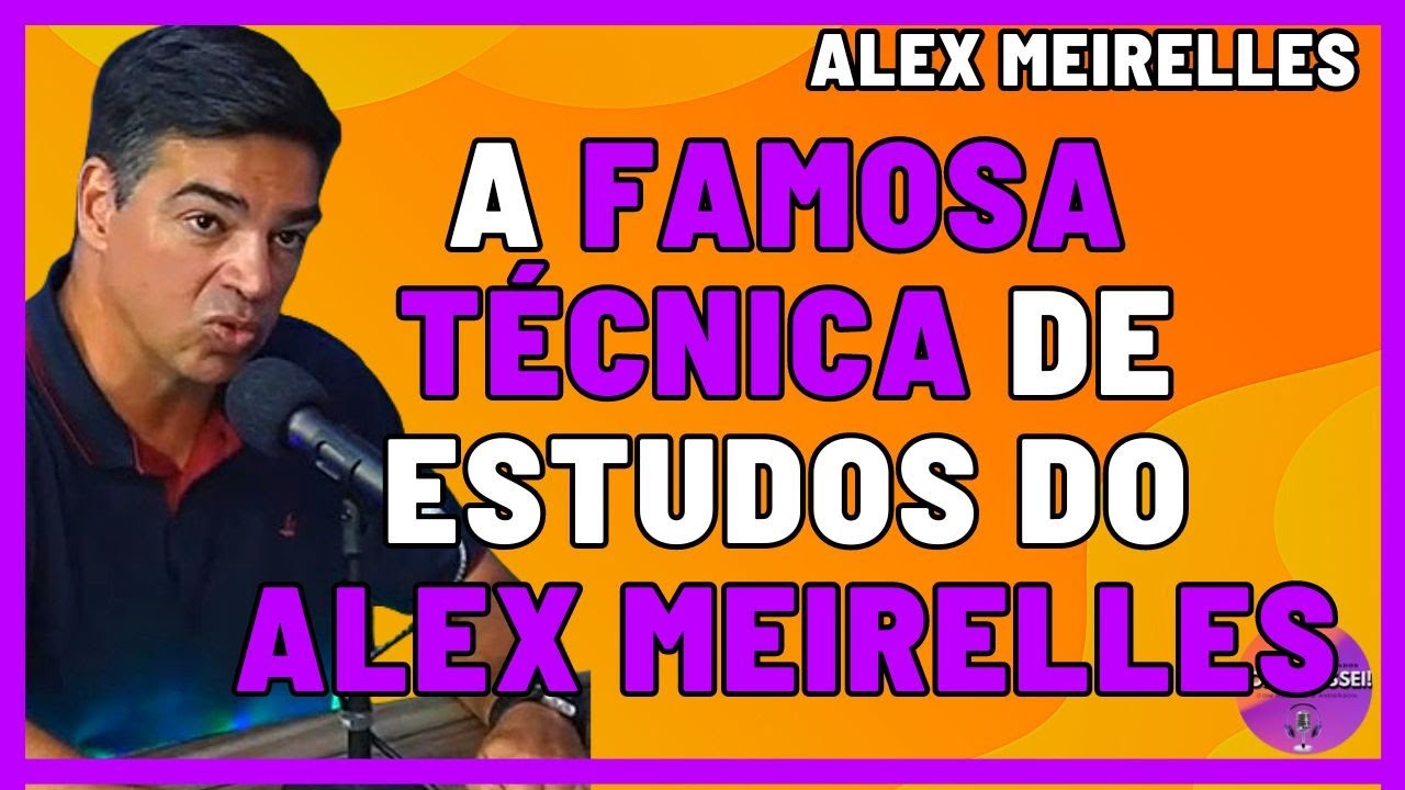 A FAMOSA TÉCNICA DE ESTUDO DO ALEXANDRE MEIRELLES