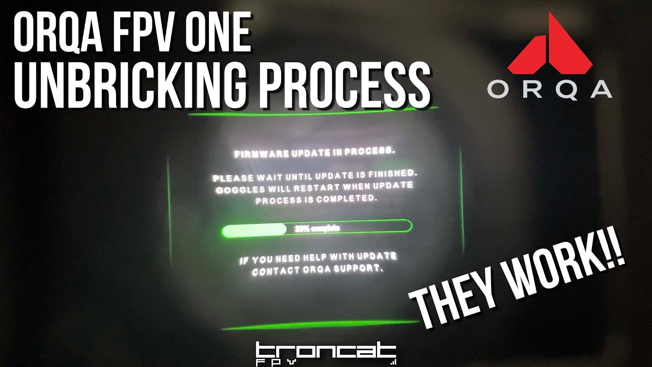 How To Unbrick your OrqaFPV ONE Goggles