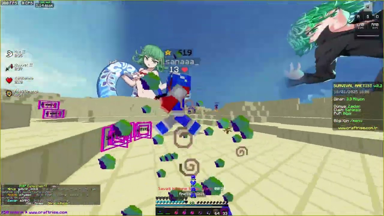 survival ametist acık alan pvp patlayan cl pvp karısık pvp kafa koparmalı