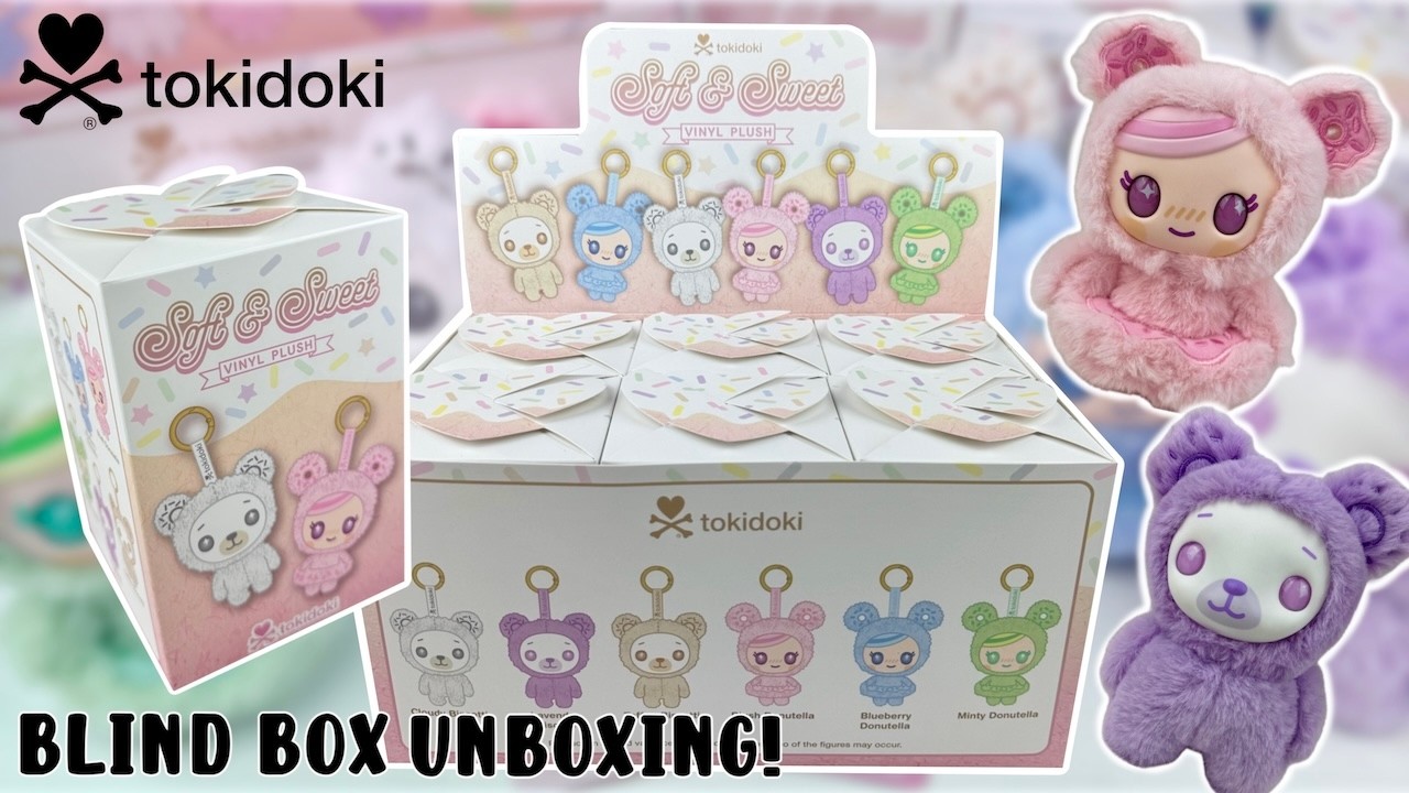 НОВАЯ СЕРИЯ ВИНИЛОВЫХ ПЛЮШЕВЫХ ИГРУШЕК tokidoki?! Давайте откроем полный набор мягких и милых плю...
