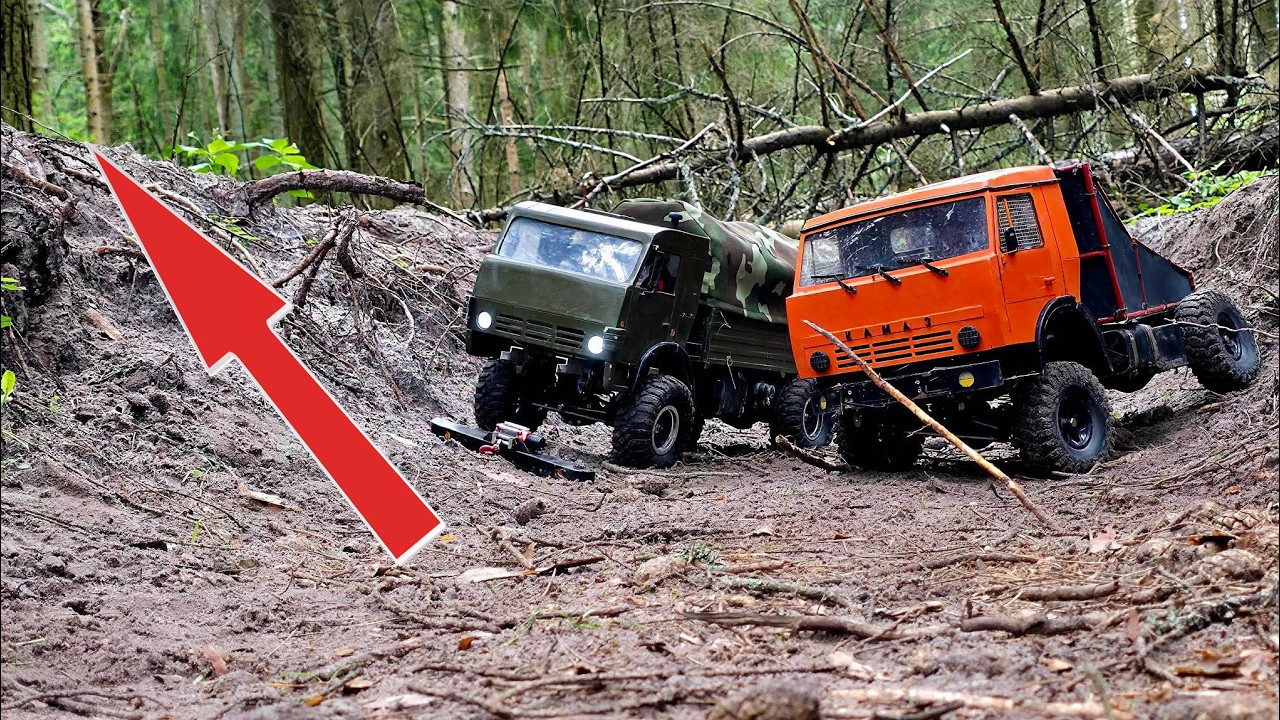Тяжелый КАМАЗ круче лёгкого? ... Проверил в подъём на бездорожье ... RC OFFroad 4x4