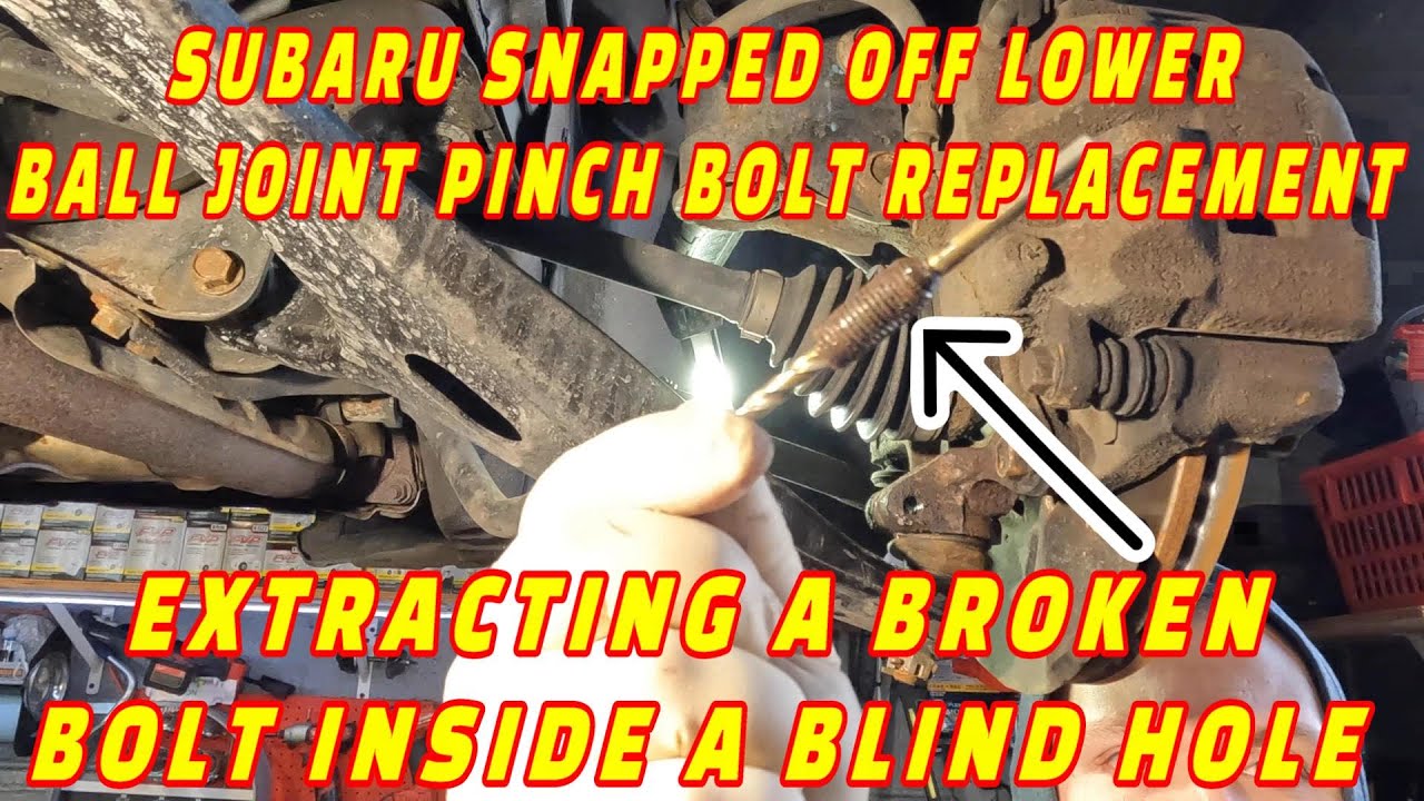 КЛИЕНТ жалуется на щелчки! КАК ЗАМЕНИТЬ СДВИГНУТЫЙ БОЛТ ШАРОВОГО ОПОРЫ НА SUBARU FORESTER!