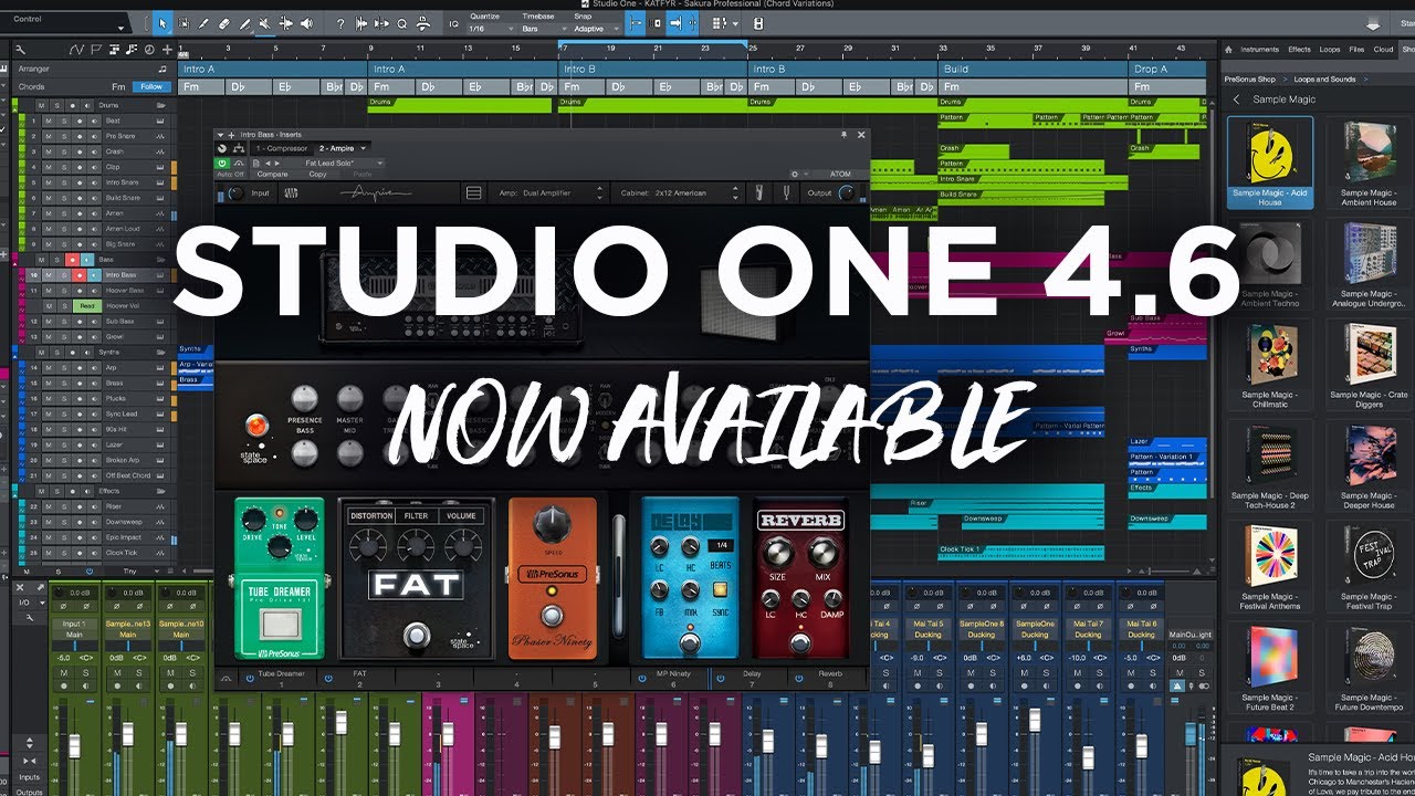 Studio One 4.6 NOW Available &ndash; Free update!