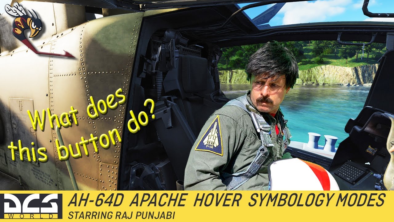DCS AH-64D Apache Hover Symbology Select Switch training.