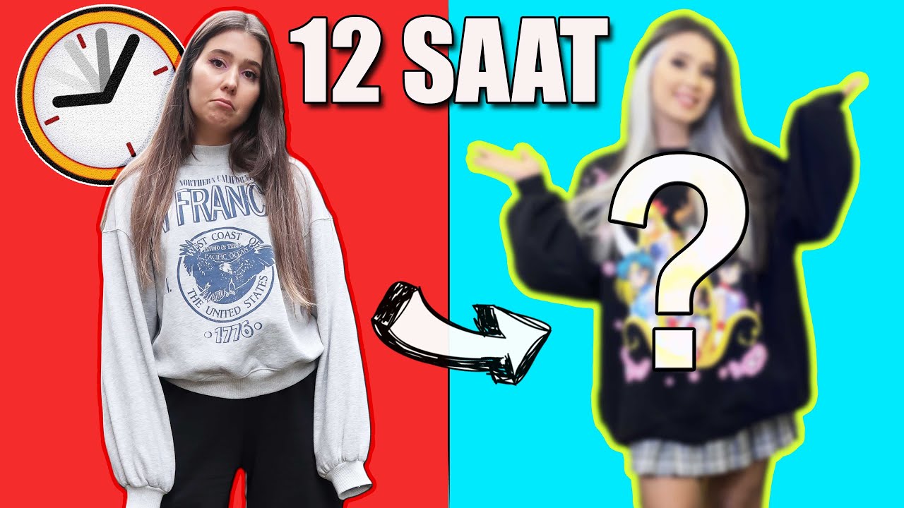 12 SAATTE İNANILMAZ DEĞİŞİM! 😱 | alışveriş, saç, kaş, tırnak, makyaj
