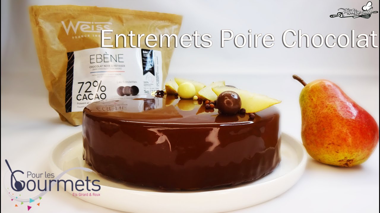 Entremets poire chocolat