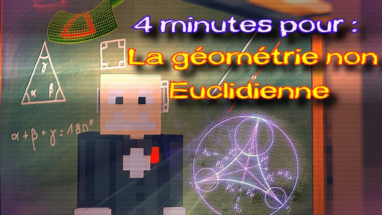 Introduction à la géométrie Non Euclidienne ( en 4 minutes ) [Sous-Titres Disponibles !]