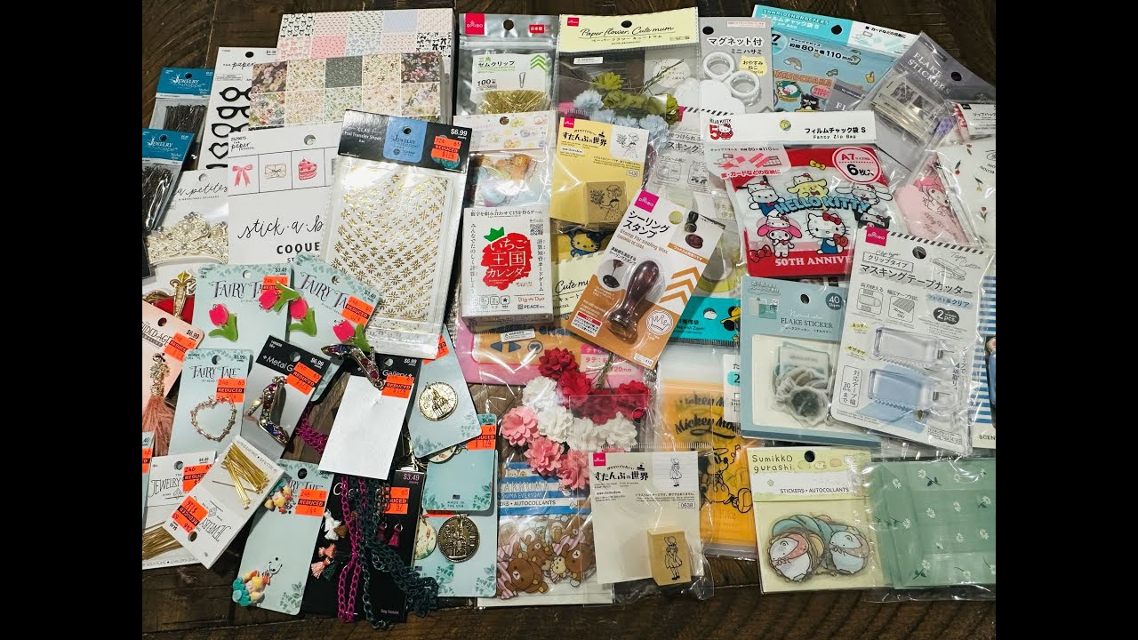 Craft Haul - Daiso - Hobby Lobby - Thrifting