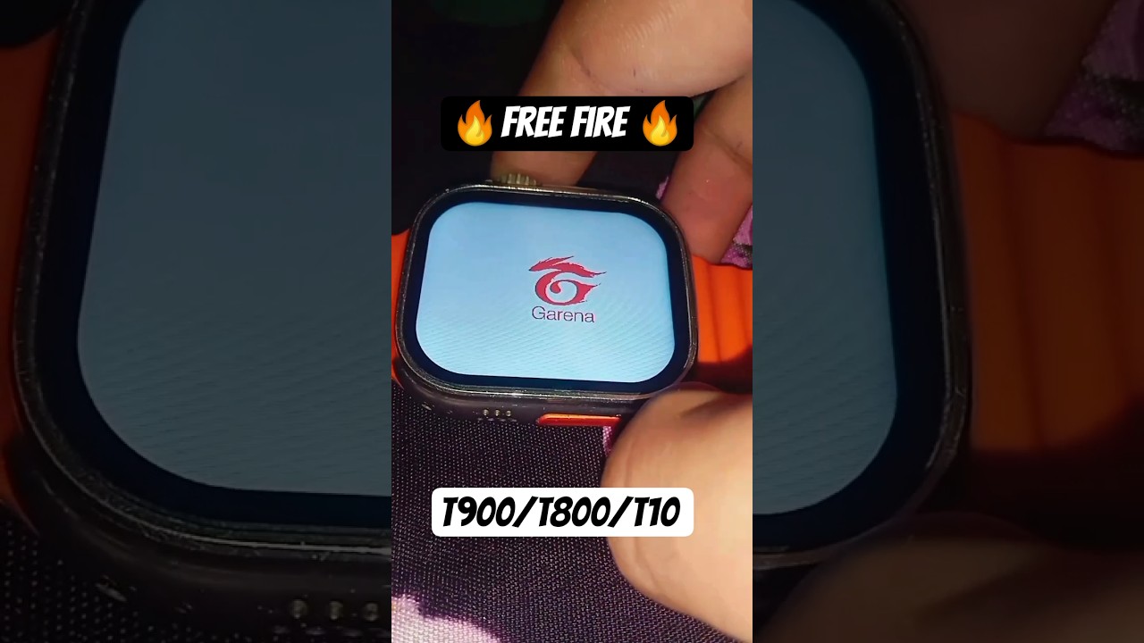 How To Play Free Fire In T900/T800/T10 Ultra Smartwatch || Free Fire In T900/T800/T10 Ultra #shorts