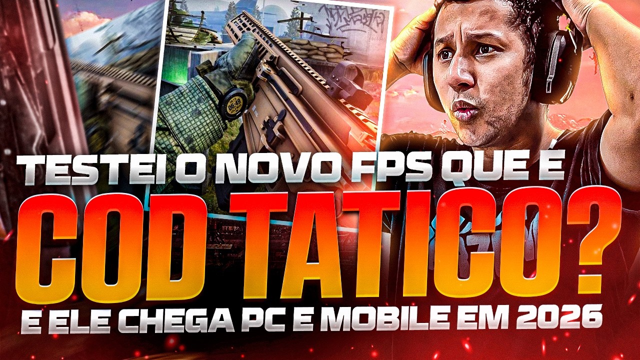 NOVO CALL OF DUTY TATICO? TESTEI O NOVO FPS PRA PC E MOBILE DE 2026🔥🔥🔥WRAITH OPS