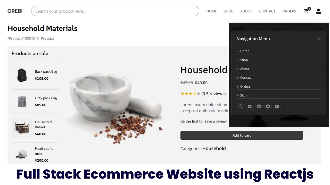 Full Stack Ecommerce Website using Reactjs, Tailwindcss, Redux Toolkit, Stripejs | Free Source Code