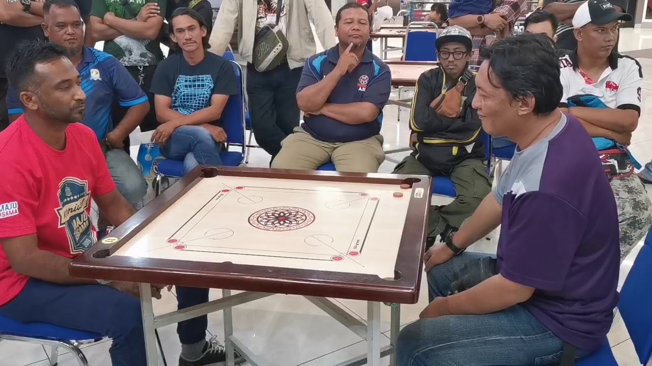 FINAL  Kejohanan carrom terbuka utara kkp single WAHAB (KKP) LWN WAN ARIF (TIARA)