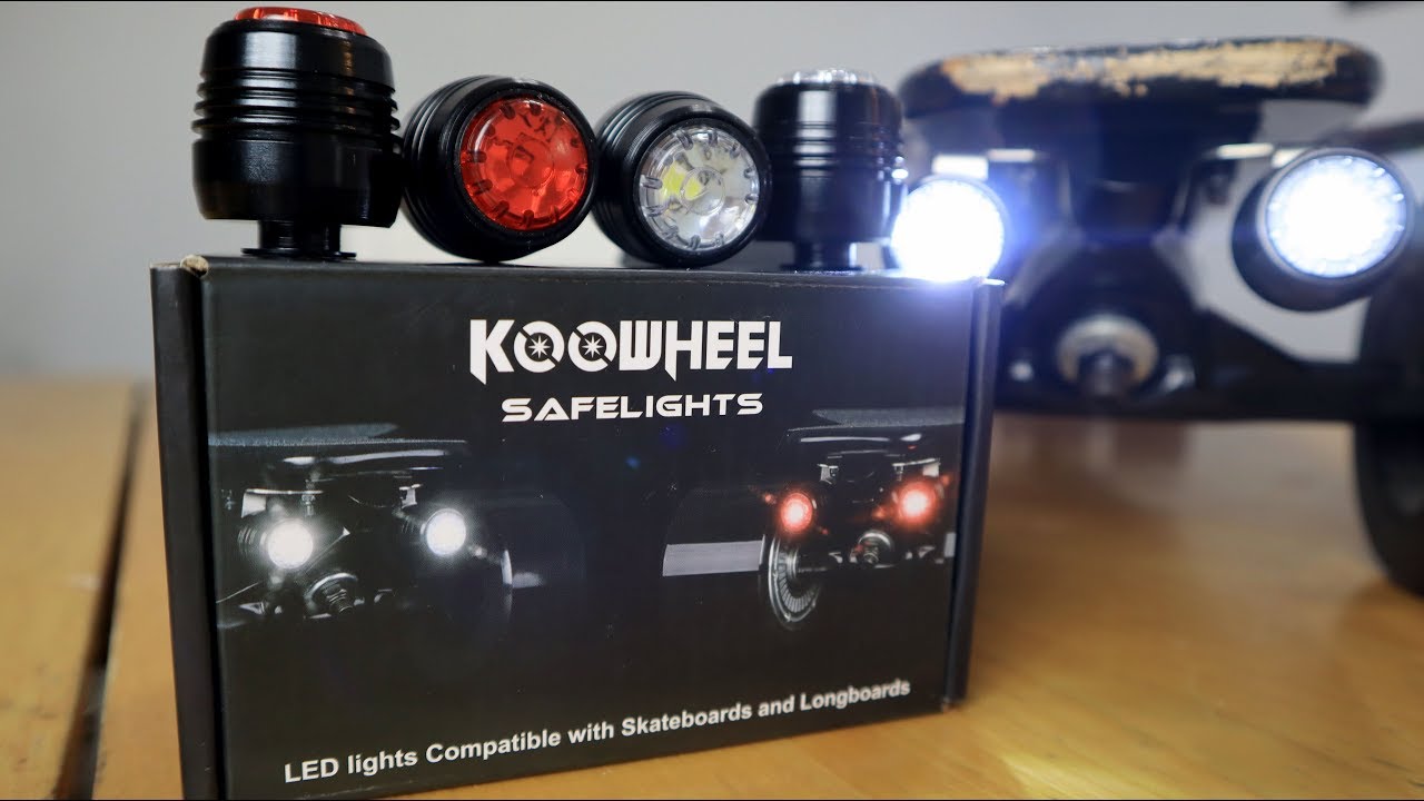 KOOWHEEL SAFELIGHTS Unboxing & Review. Universal Skateboard & Longboard Lights
