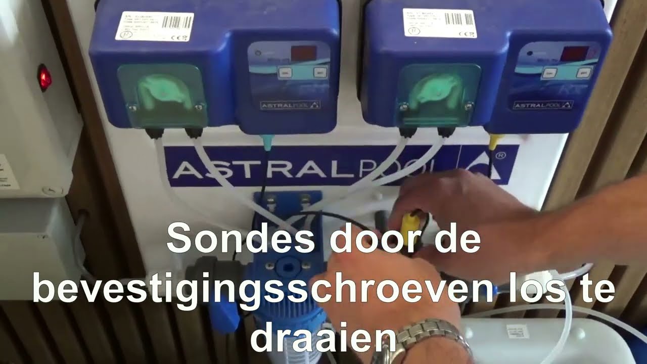 Kalibrage van pH en Rx (Chloor) regelaar
