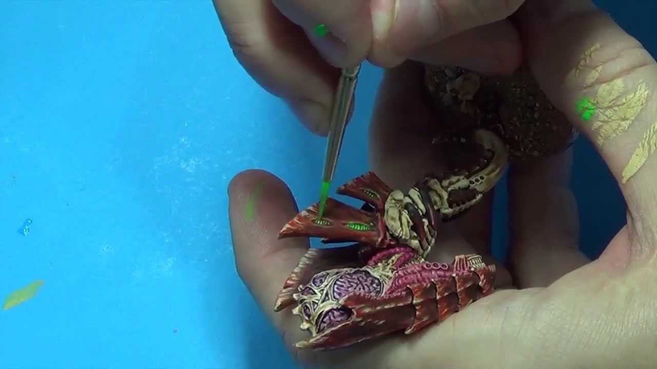 How to Paint a Tyranid Zoanthrope for Hive Fleet K