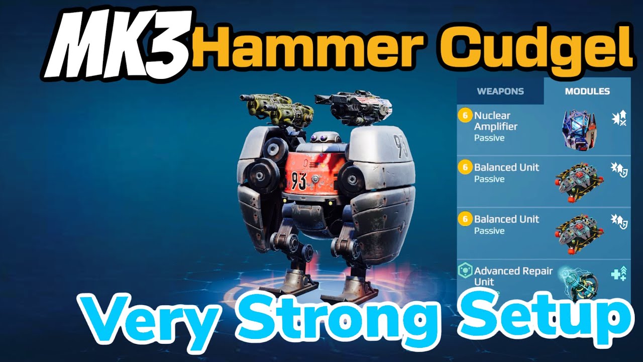 Revenant Hammer - Cudgel  Full MK3 | 1 vs 1 Is the perfect Setup | War Robots Gameplay