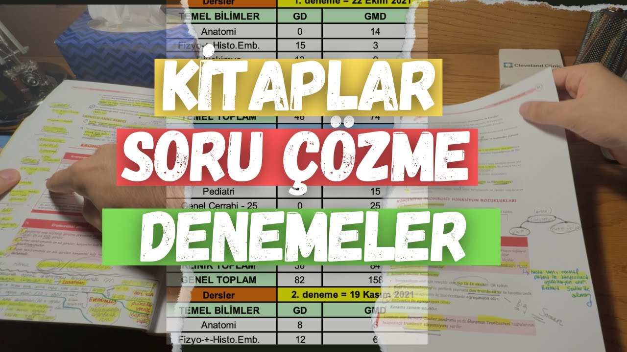 TUS Tecrübeleri-3: Kitap Doldurma I Soru Çözme I Denemeler