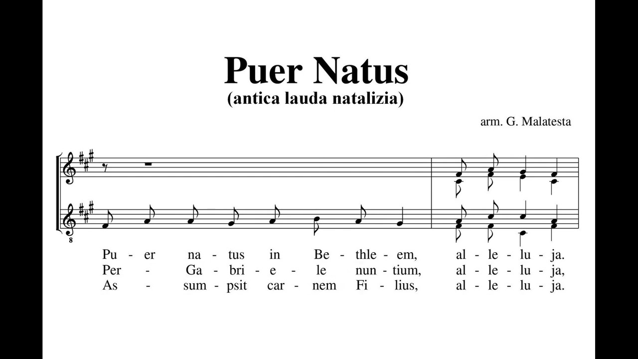Malatesta, Gianni (1926-2021) Puer Natus (antica lauda natalizia).