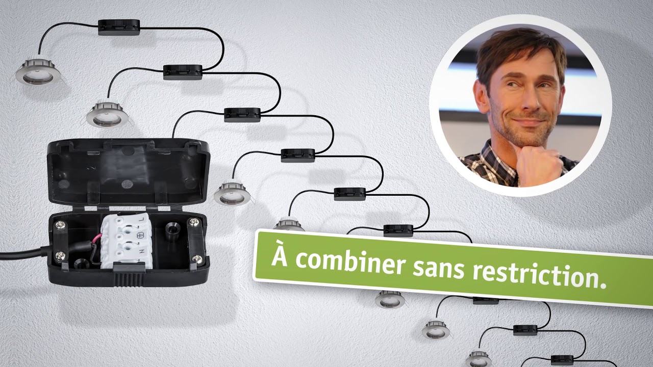 Installer les spots LED encastrés PAULMANN