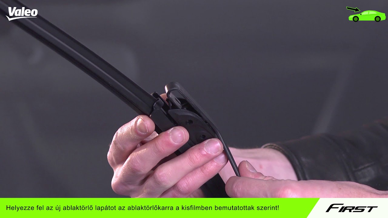 A Valeo First Hook ablaktörlőlapát beszerelési útmutatója az ablaktörlőrendszerek szakértőitől