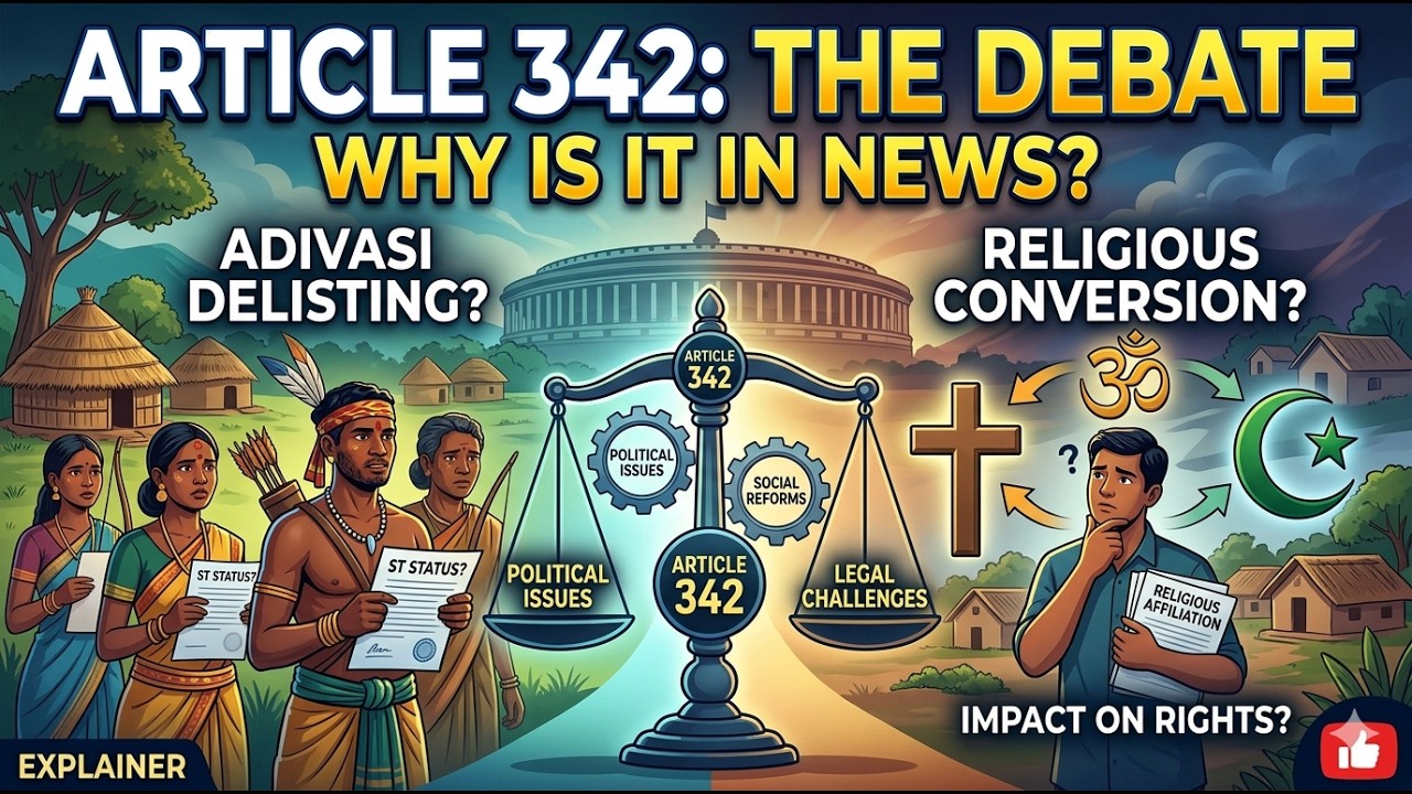 Why is Article 342 in News? | Adivasi Delisting | Religious Conversion