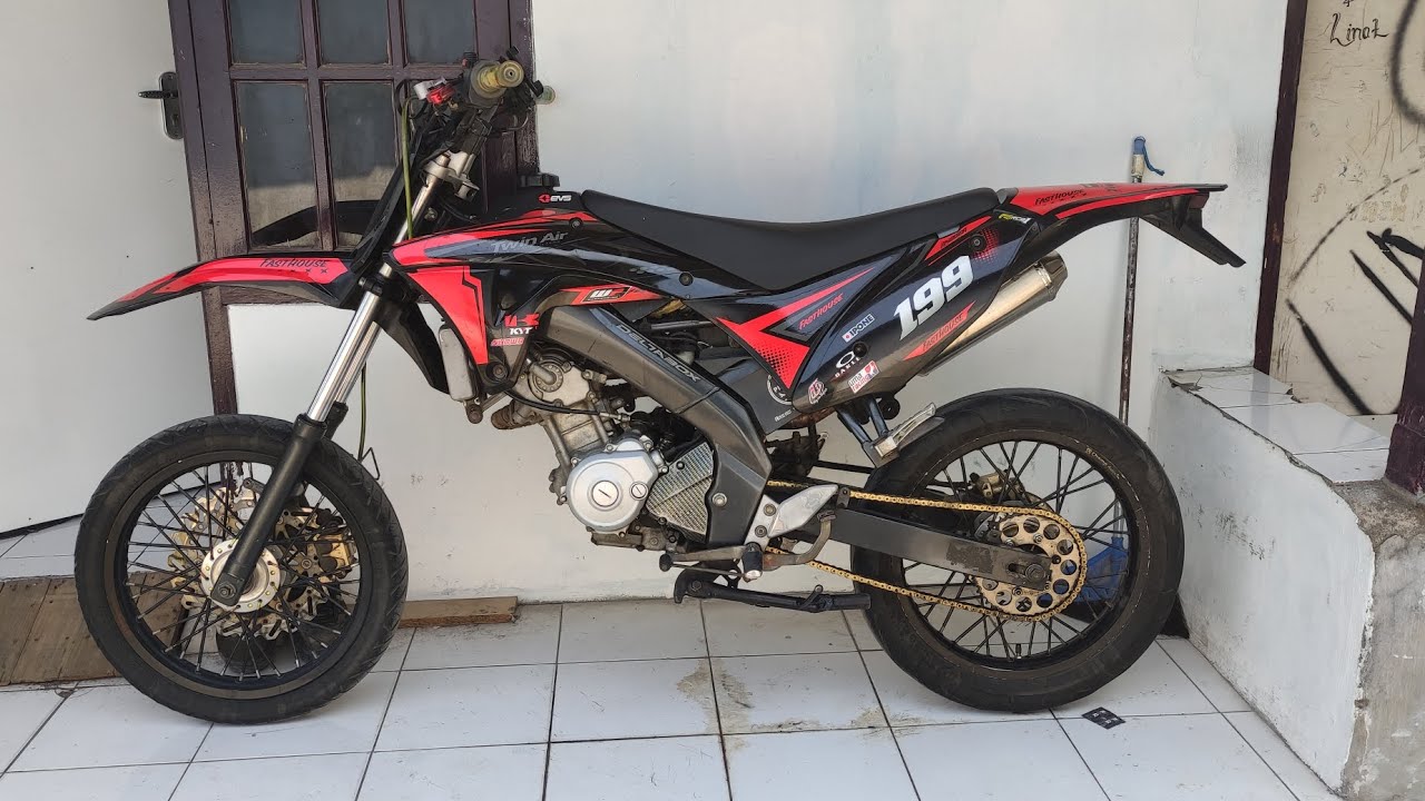 Vixion ganti body KLX tanpa rubah rangka dan las (Vixion NVL 2013 injeksi)