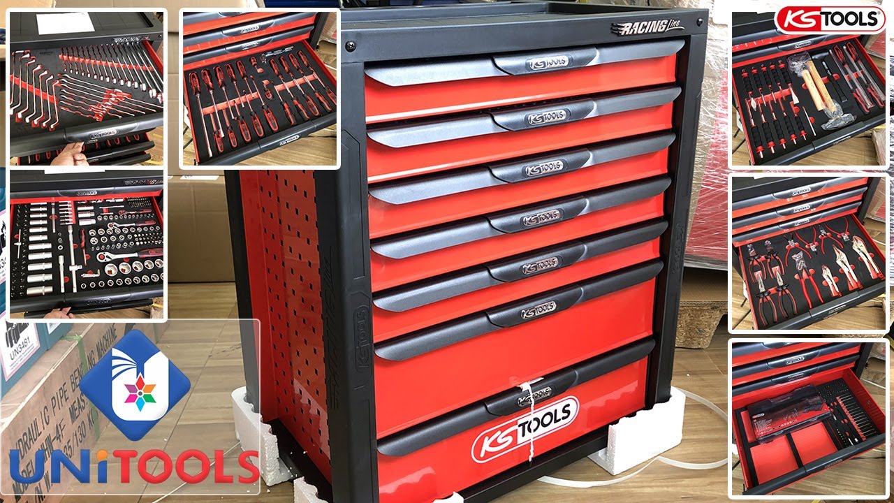 826.7598 Tủ dụng cụ đồ nghề sửa chữa ô tô chuyên dụng KS Tools Germany Racing line