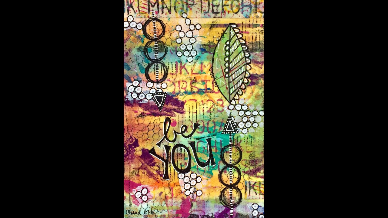 Страница художественного журнала — Be You (стиль граффити)