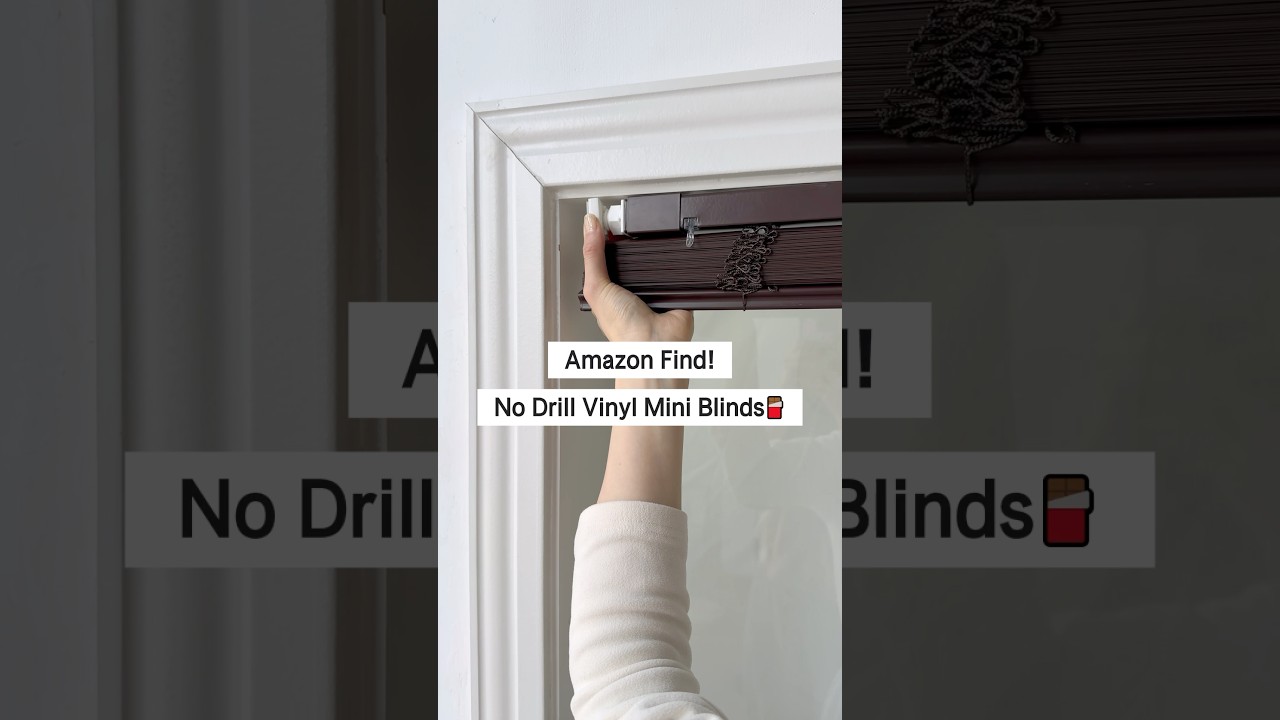 🍫No-Drill Vinyl Cordless Blinds