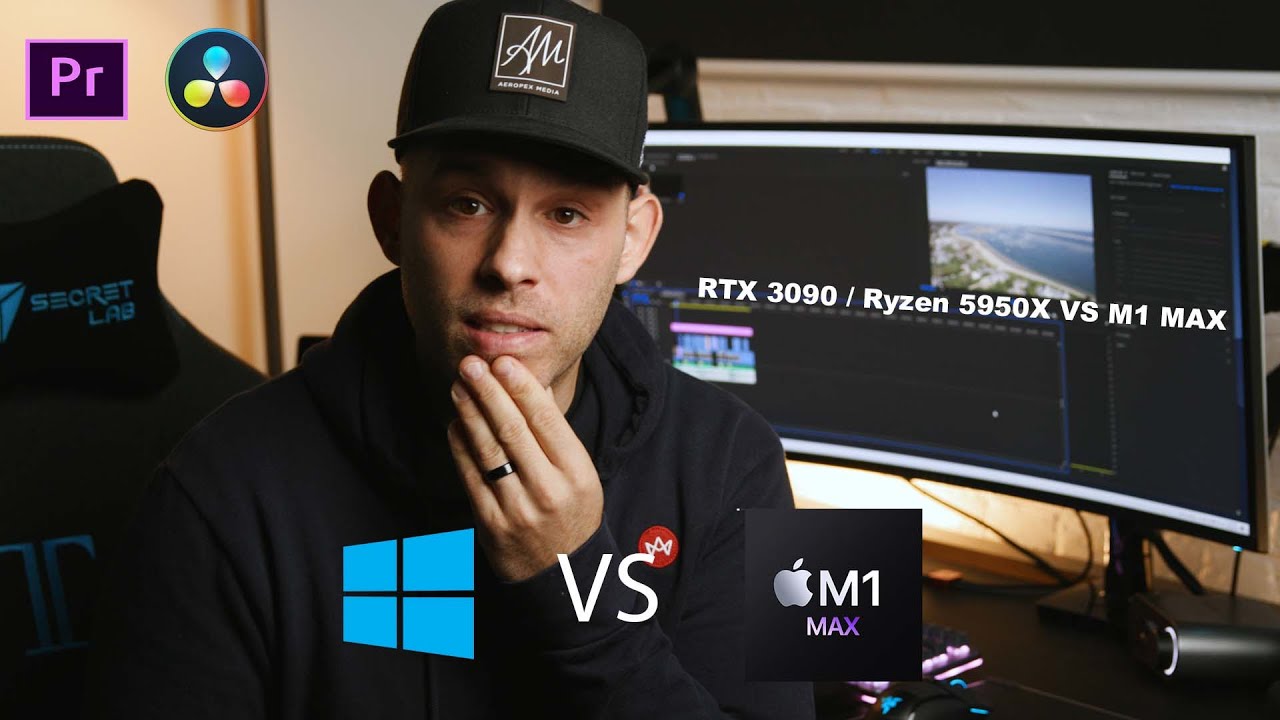 MacBook Pro M1 Max vs Windows Desktop(RTX3090, Ryzen9 5950x) M1Max Outperforms more expensive PC!